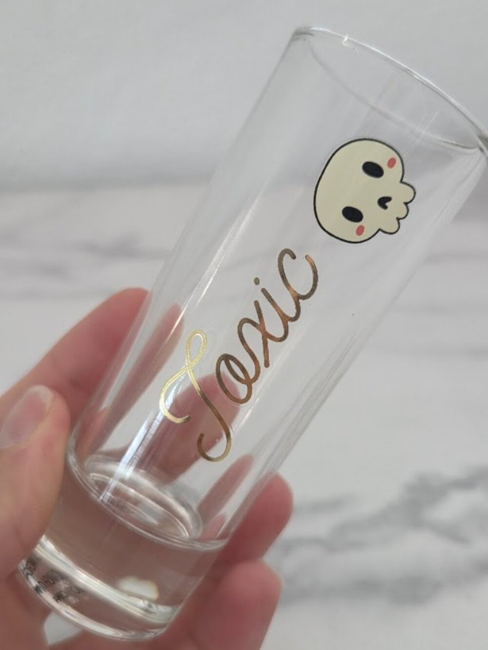 Halloween Spooky Shot Glasses Set of 4 Black Cat Ghost Skull Barware - Picture 12 of 16